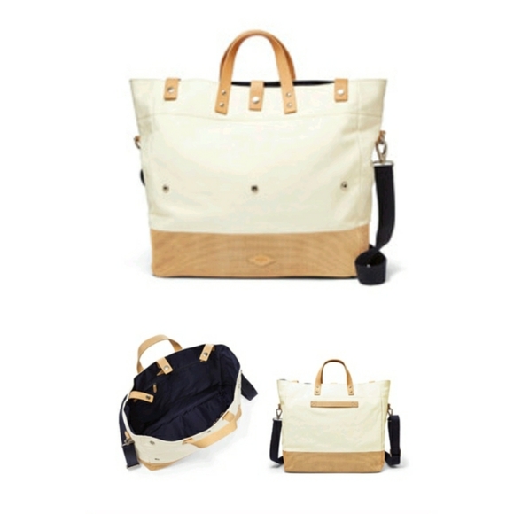 Fossil Gordon Tote in Natural (Leather & Woven) - Picture 5 of 13